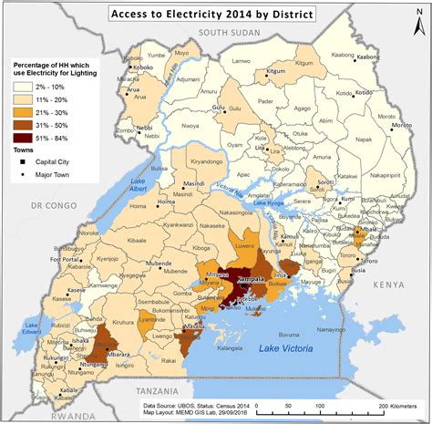 district map of uganda|Political Map of Uganda .